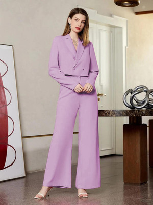 KOTTY Regular Fit Women Purple Trousers