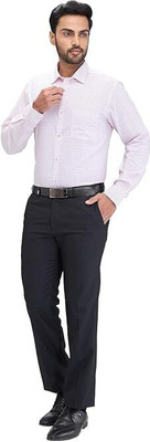 PS Veesha Regular Fit Men Black Trousers