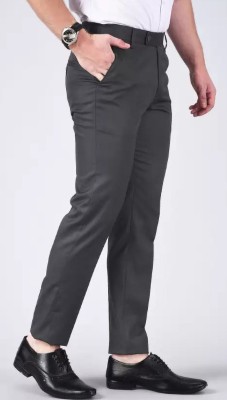 Sucheh Gwalior Slim Fit Men Grey Trousers