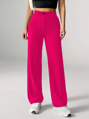 METRONAUT Relaxed Women Pink Trousers
