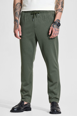 Snitch Regular Fit Men Green Trousers