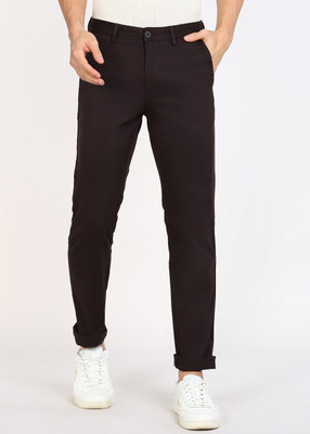 PETER ENGLAND Regular Fit Men Brown Trousers