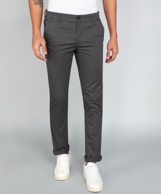 Arrow Sport Slim Fit Men Grey Trousers