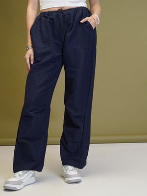 Westhood Loose Fit Women Blue Trousers