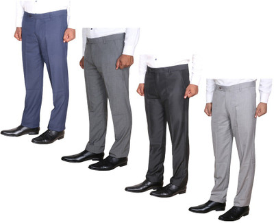 IndiWeaves Regular Fit Men Multicolor Trousers