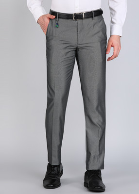 PETER ENGLAND Regular Fit Men Grey Trousers