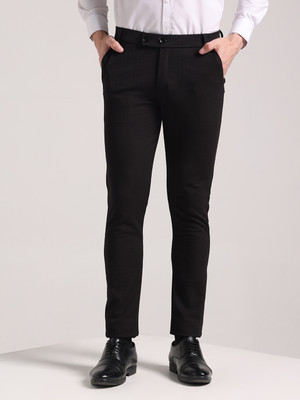 Moda Rapido Regular Fit Men Black Trousers