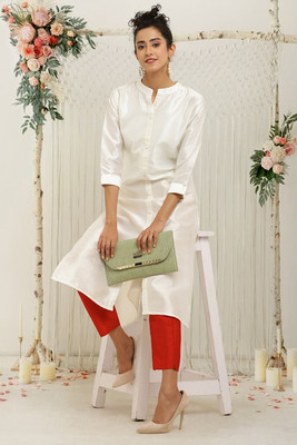 FLOREOS Relaxed Women Red Trousers