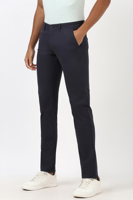 PETER ENGLAND Skinny Fit Men Green Trousers