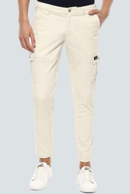 Louis Philippe Jeans Tapered Men Beige Trousers