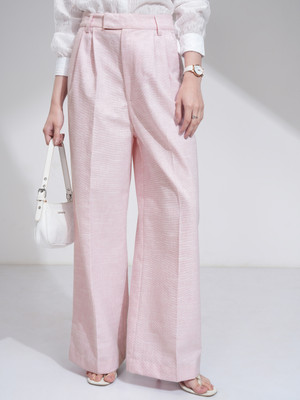 Tokyo Talkies Flared Women Pink Trousers