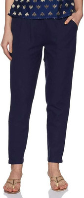 HouseOfCommon Regular Fit Women Dark Blue Trousers