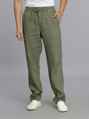 ROOKIES Relaxed Men Green Trousers