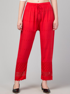 ASADSGARMENTS Regular Fit Women Red Trousers