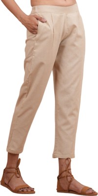 Mirayya Enterprises Regular Fit Women Beige Trousers