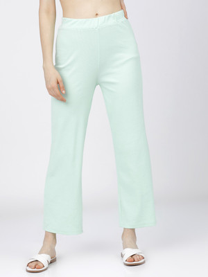 Tokyo Talkies Regular Fit Women Green Trousers