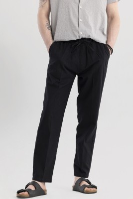 Snitch Relaxed Men Black Trousers