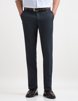 ARROW Tapered Men Black Trousers