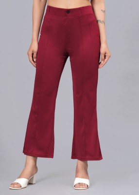 Fadeless Furnicraft Regular Fit Women Maroon Trousers