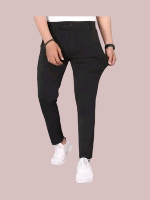 NG SPORTS Regular Fit Men Black Trousers