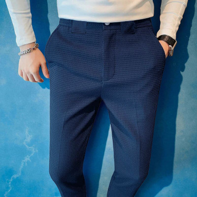The Stanch Relaxed Men Blue Trousers