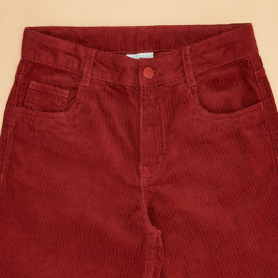 Pantaloons Junior Regular Fit Girls Orange Trousers