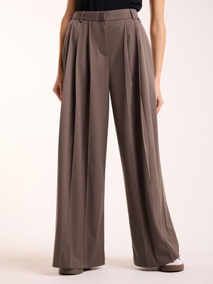 NEXT Regular Fit Women Beige Trousers