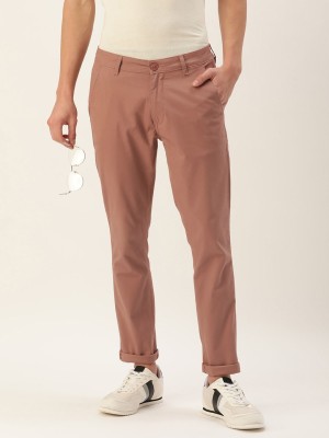 Mast & Harbour Regular Fit Men Brown Trousers