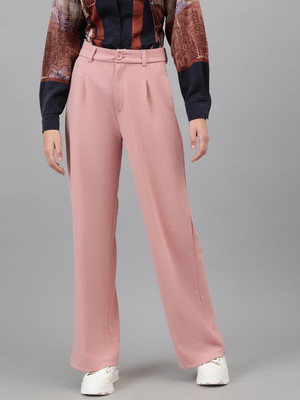KOTTY Regular Fit Women Pink Trousers