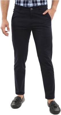 V-MART Regular Fit Men Dark Blue, Dark Blue Trousers