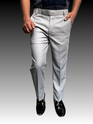 Burraq collection Regular Fit Men Grey Trousers