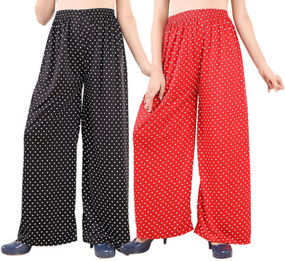 Shunit creation Regular Fit Women Black, Red Trousers