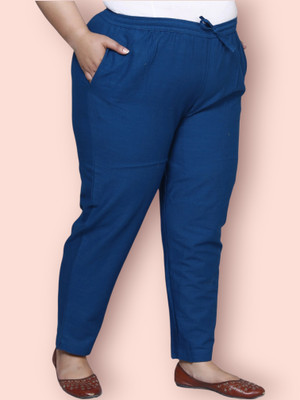 Prin Fashion House Regular Fit Women Blue Trousers