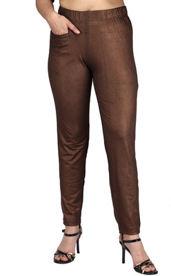 Comfort Lady Relaxed Women Maroon Trousers