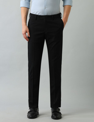 ARROW Regular Fit Men Black Trousers