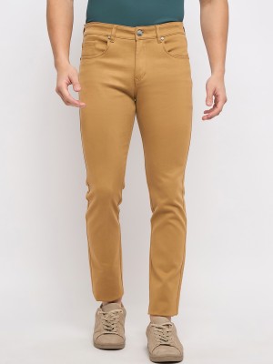 DUKE Slim Fit Men Khaki Trousers