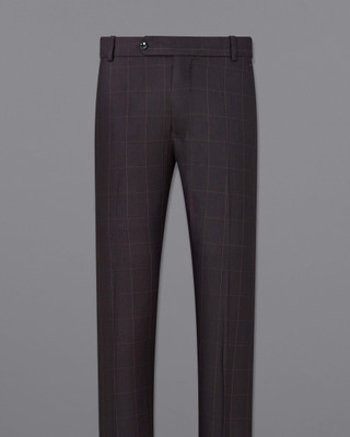 french crown Regular Fit Men Brown Trousers