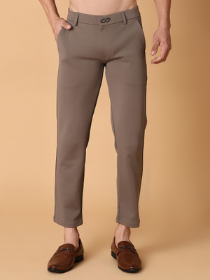 V-MART Regular Fit Men Brown Trousers