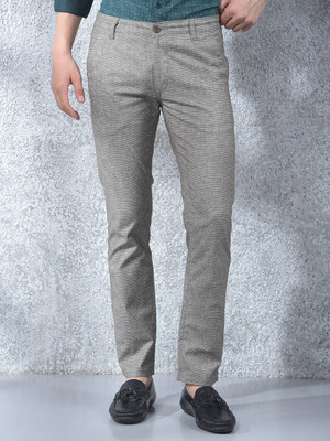 Canary London Slim Fit Men Brown Trousers