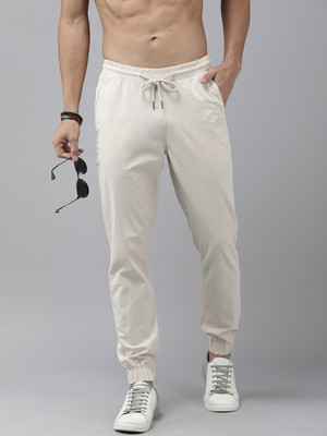 Roadster Regular Fit Men Beige Trousers