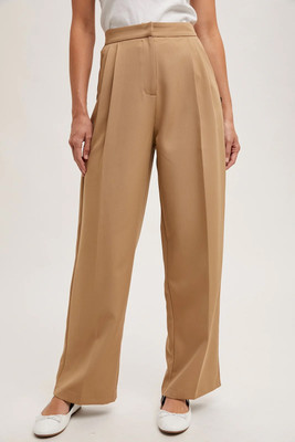 HOC Straight Fit Women Beige Trousers