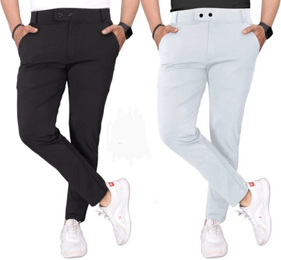 Rishi Traders Slim Fit Men Multicolor Trousers