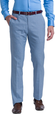 Raymond Regular Fit Men Blue Trousers
