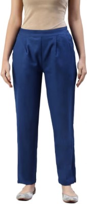 ThEthnicFusion Regular Fit Women Blue Trousers