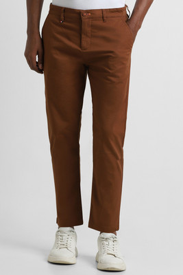PETER ENGLAND Skinny Fit Men Brown Trousers