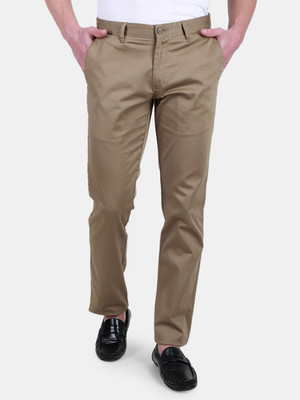 DUKE Slim Fit Men Beige Trousers