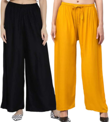 VESTMENT Regular Fit Women Multicolor, Black, White Trousers