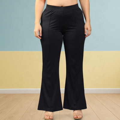 nitafashion Loose Fit Women Black Trousers