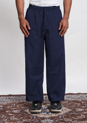 COTLUB Comfort Fit Men Blue Trousers