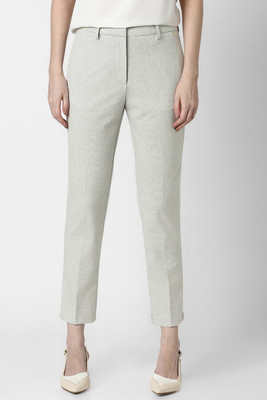 VAN HEUSEN Slim Fit Women Grey Trousers